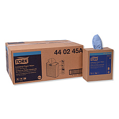 Tork Industrial Paper Wiper, 4-Ply, 8.54 x 16.5, Blue, 90 Towels/Box, 10 Boxes/Carton (440245A)