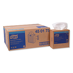Tork Heavy-Duty Paper Wiper, 9.25 x 16.25, White, 90 Wipes/Box, 10 Boxes/Carton (450175)