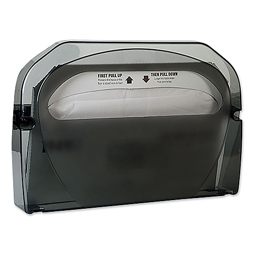 Tork Toilet Seat Cover Dispenser, 16 x 3.13 x 11.5, Smoke, 12/Carton (1951001)