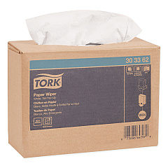Tork Multipurpose Paper Wiper, 4-Ply, 9.75 x 16.75, White, 125/Box, 8 Boxes/Carton (303362)
