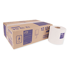 Tork Centerfeed Hand Towel, 2-Ply, 7.6 x 11.8, White, 600/Roll, 6 Rolls/Carton (121204)