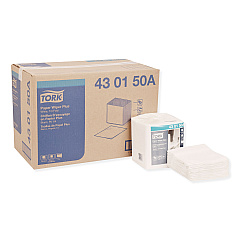 Tork Paper Wiper Plus, 12.5 x 13, White, 1/4 Fold, 90/Pack, 12 Packs/Carton (430150A)