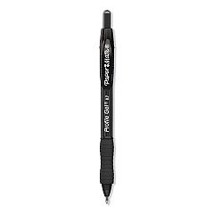 Paper Mate Profile Gel Pen, Retractable, Medium 0.7 mm, Black Ink, Translucent Black Barrel, 36/Pack (2095473)