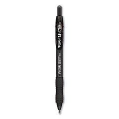 Paper Mate Profile Ballpoint Pen, Retractable, Medium 1 mm, Black Ink, Translucent Black Barrel, Dozen (2095470)