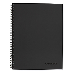 Cambridge Wirebound Guided Action Planner Notebook, 1 Subject, Project-Management Format, Gray Cover, 9.5 x 7.5, 80 Sheets (06122)