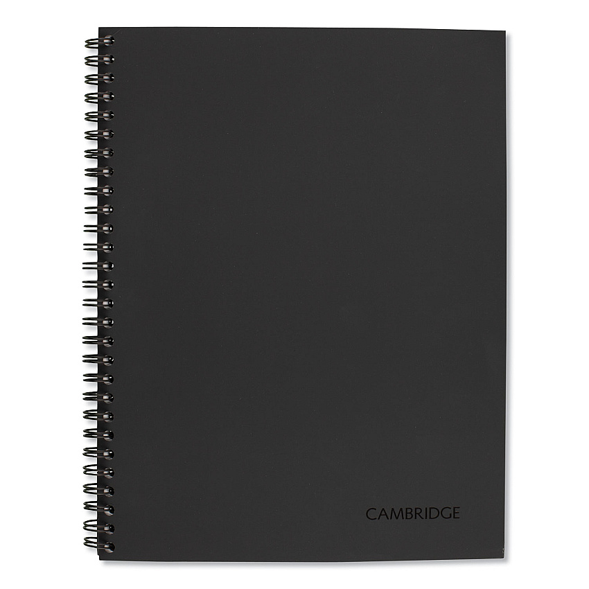 Cambridge Wirebound Guided Action Planner Notebook, 1 Subject, Project-Management Format, Gray Cover, 9.5 x 7.5, 80 Sheets (06122)