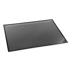 Artistic Lift-Top Pad Desktop Organizer, with Clear Overlay, 24 x 19, Black (41100S)