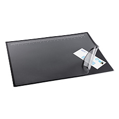 Artistic Lift-Top Pad Desktop Organizer, with Clear Overlay, 31 x 20, Black (41200S)