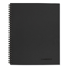 Cambridge Wirebound Guided Action Planner Notebook, 1-Subject, Project-Management Format, Gray Cover, 11 x 8.5, 80 Sheets (06064)
