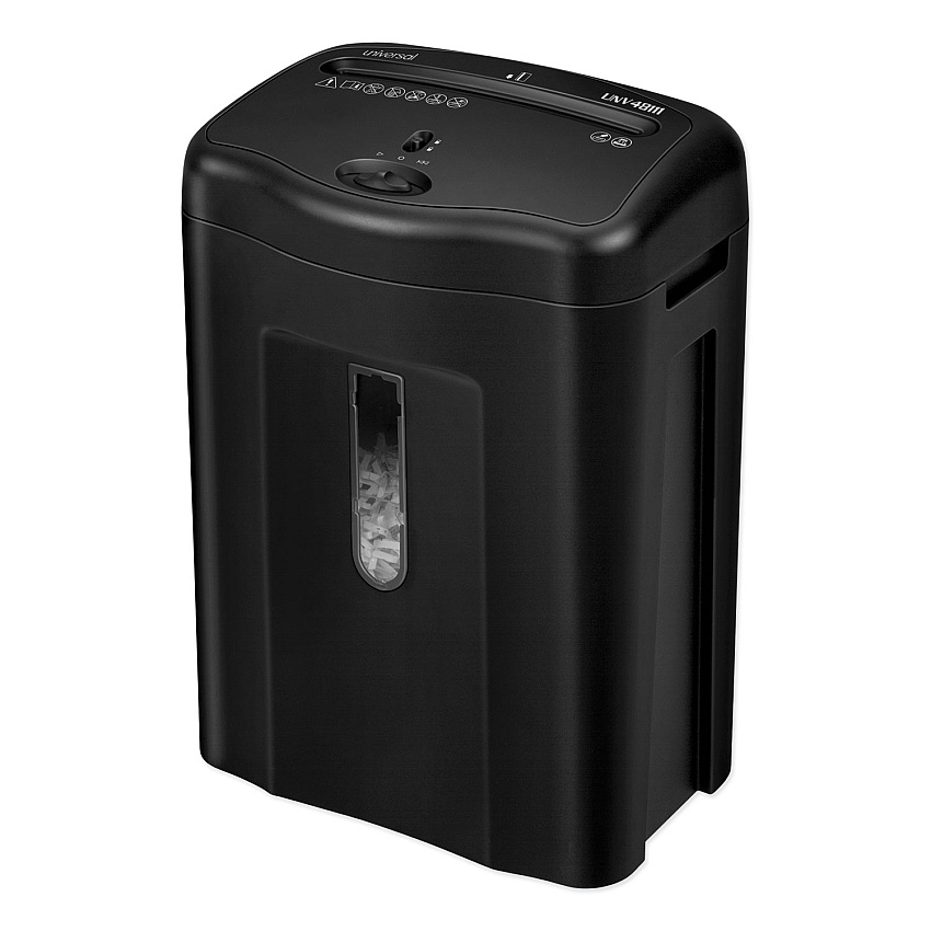 Universal 48111 Light-Duty Cross-Cut Shredder, 11 Manual Sheet Capacity