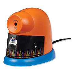 Elmer's CrayonPro Electric Sharpener, School Version, AC-Powered, 5.63 x 8.75 x 7.13, Orange/Blue (1680)