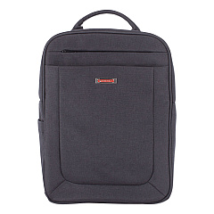 Swiss Mobility Cadence 2 Section Business Backpack, Fits Devices Up to 15.6", Polyester, 6 x 6 x 17, Charcoal (BKP1012SMCH)