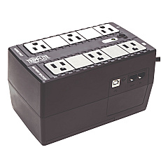 Tripp Lite Internet Office Ultra-Compact Desktop Standby UPS, USB, 6 Outlets, 350 VA, 380 J (INTERNET350U)