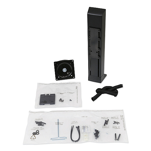WorkFit by Ergotron Monitor Riser, For 24" Monitors, 30 Degree Tilt, Black, Supports 16 lb (97935085)