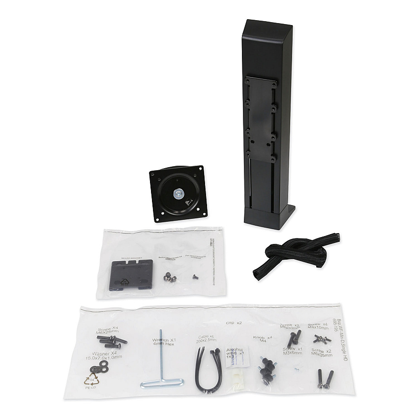 WorkFit by Ergotron Monitor Riser, For 24" Monitors, 30 Degree Tilt, Black, Supports 16 lb (97935085)