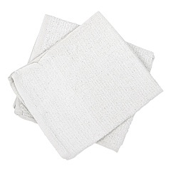HOSPECO Counter Cloth/Bar Mop, 15.5 x 17, White, Cotton, 60/Carton (536605DZBX)