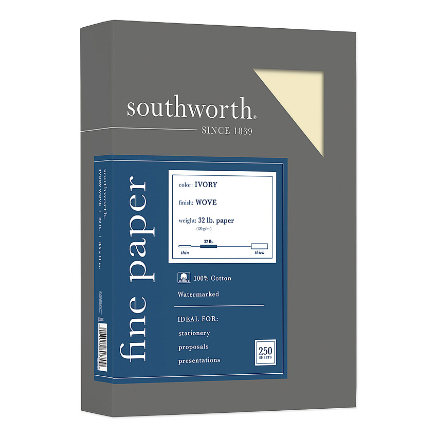Southworth JD18IC 100% Cotton Business Paper