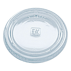 Fabri-Kal Portion Cup Lids, Fits 3.25 oz to 5.5 oz Cups, Clear, 2,500/Carton (XL345PC)