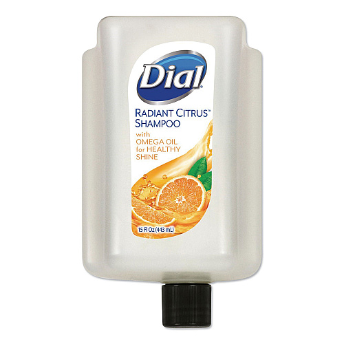 Dial Radiant Citrus Shampoo Refill for Versa Dispenser, 15 oz, 6/Carton (98954)