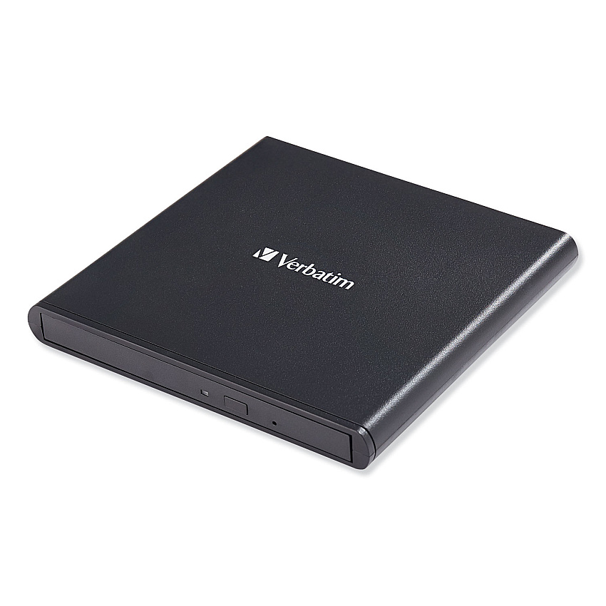 Verbatim External Slimline CD/DVD Writer, 8X DVD Write Speed/24X CD Write Speed (98938)