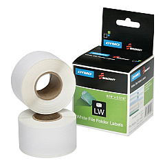 AbilityOne 7530016579756 Dymo/SKILCRAFT LabelWriter Thermal Labels, File Folder Label, 0.56" x 3.43", Black on White