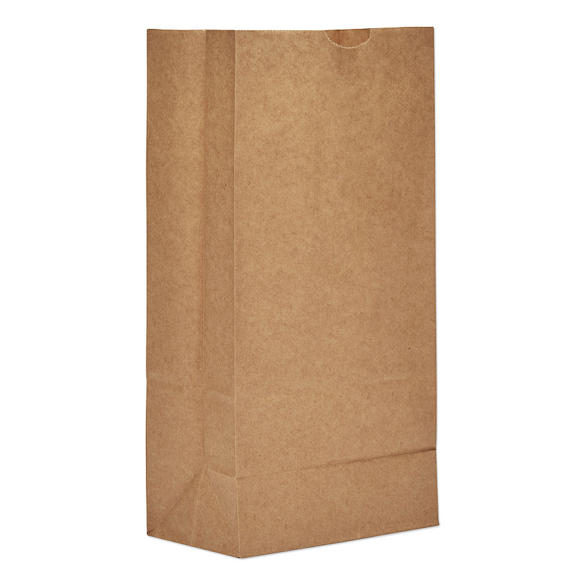 General Grocery Paper Bags, 35 lbs Capacity, #8, 6.13"w x 4.17"d x 12.44"h, Kraft, 2,000 Bags (GK8)
