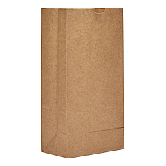 General Grocery Paper Bags, 50 lbs Capacity, #8, 6.13"w x 4.13"d x 12.44"h, Kraft, 500 Bags (GH8500)
