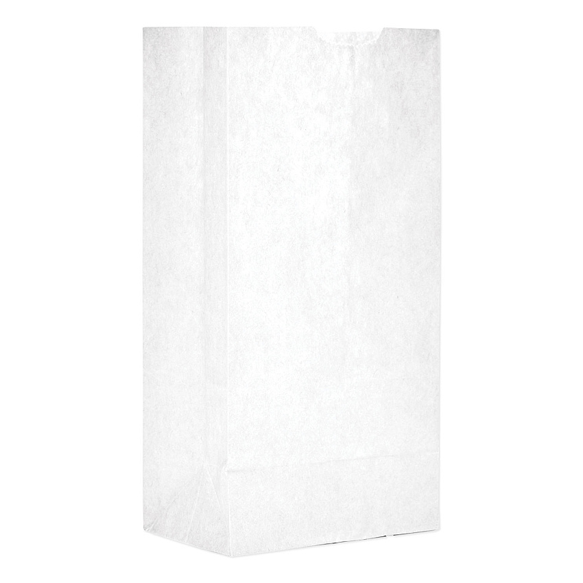 General Grocery Paper Bags, 30 lbs Capacity, #4, 5"w x 3.33"d x 9.75"h, White, 500 Bags (GW4500)