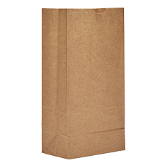 General Grocery Paper Bags, 57 lbs Capacity, #8, 6.13"w x 4.17"d x 12.44"h, Kraft, 500 Bags (GX8500)