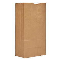 General Grocery Paper Bags, 50 lbs Capacity, #20, 8.25"w x 5.94"d x 16.13"h, Kraft, 500 Bags (GH20)