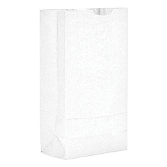 General Grocery Paper Bags, 10# Size, 35# Basis Weight, 6.31" x 4.19" x 12.38", White, 2,000/Bundle (GW10)