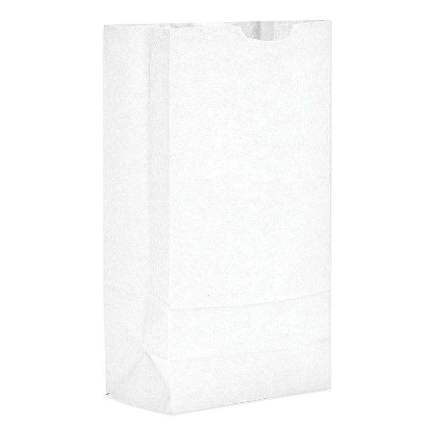 General Grocery Paper Bags, 10# Size, 35# Basis Weight, 6.31" x 4.19" x 12.38", White, 2,000/Bundle (GW10)