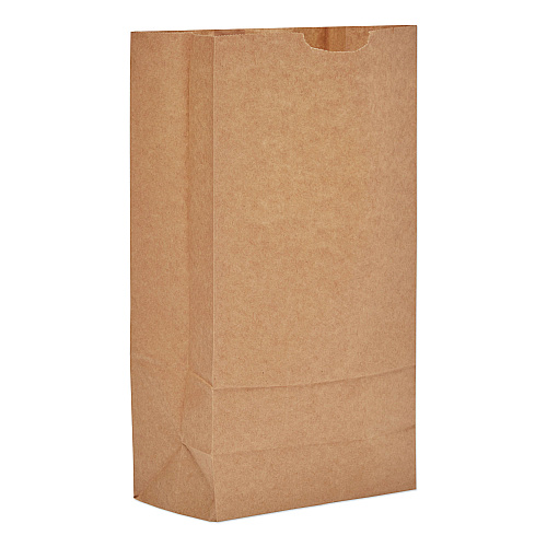 General Grocery Paper Bags, 35 lb Capacity, #10, 6.31" x 4.19" x 12.38", Kraft, 2,000 Bags (GK10)