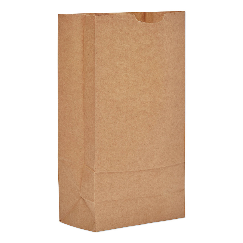 General Grocery Paper Bags, 35 lb Capacity, #10, 6.31" x 4.19" x 12.38", Kraft, 2,000 Bags (GK10)