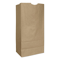 General Grocery Paper Bags, 57 lbs Capacity, #16, 7.75"w x 4.81"d x 16"h, Kraft, 500 Bags (GX16)