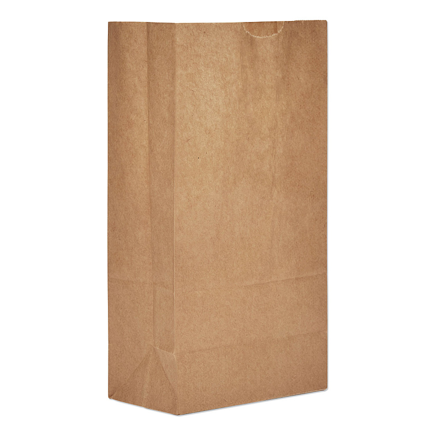General Grocery Paper Bags, 50 lbs Capacity, #5, 5.25"w x 3.44"d x 10.94"h, Kraft, 500 Bags (GX5500)