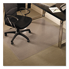 ES Robbins EverLife Chair Mats for Medium Pile Carpet, Rectangular, 46 x 60, Clear (122371)