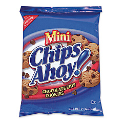 Nabisco Chocolate Chip Cookies - Single Serve, 2 oz Packets, 60/Carton (NFG015480)