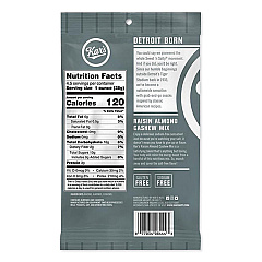 Kar's Fresh Harvest Trail Mix, Raisin Almond Cashew, 4.5 oz Bag, 12/Box (08444)