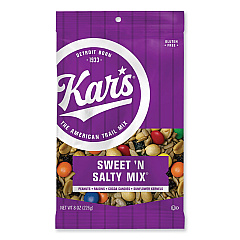 Kar's Fresh Harvest Trail Mix, Sweet N Salty, 8 oz Bag, 12/Box (8628)