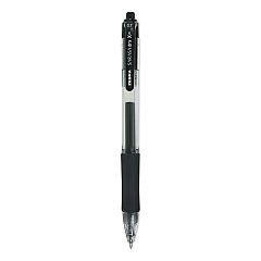 Zebra Sarasa Dry Gel X20 Gel Pen, Retractable, Medium 0.7 mm, Black Ink, Clear Barrel, 10/Pack (46871)