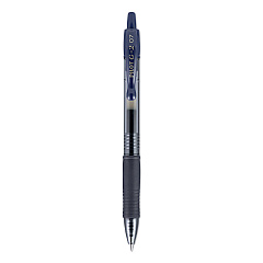 Pilot G2 Premium Gel Pen, Retractable, Fine 0.7 mm, Blue Ink, Smoke Barrel, Dozen (31187)