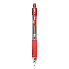 Pilot G2 Premium Gel Pen Convenience Pack, Retractable, Extra-Fine 0.38 mm, Red Ink, Clear/Red Barrel (31279)