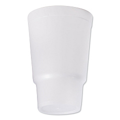 Dart Foam Drink Cups, 32 oz, White, 16/Bag, 25 Bags/Carton (32AJ20)