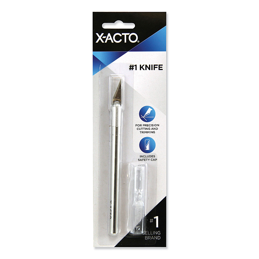 X-ACTO No. 1 Z-Series Precision Utility Knife w/Replaceable Steel Blade, Safety Cap (XZ3601)