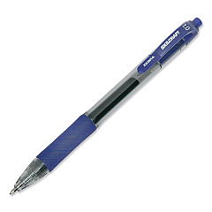 AbilityOne 7520016473138 SKILCRAFT Gel Pen, Retractable, Bold 1 mm, Blue Ink, Clear/Blue Barrel, Dozen