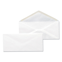 Universal Business Envelope, #10, Monarch Flap, Gummed Closure, 4.13 x 9.5, White, 500/Box (UNV35210)