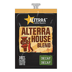 Alterra Coffee Freshpack Pods, House Blend Decaf, Light Roast, 0.25, 100/Carton (MDRA187)
