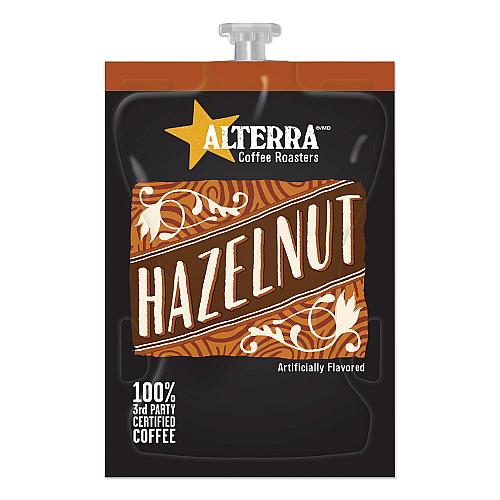 ALTERRA Coffee Freshpack Pods, Hazelnut, Medium Roast, 0.23 oz, 100/Carton (MDRA185)
