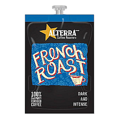 Alterra Coffee Freshpack Pods, French Roast, Dark Roast, 0.32 oz, 100/Carton (MDRA184)